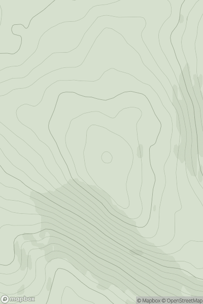 Thumbnail image for Beinn Bhuidhe [Mull and Nearby Islands] [NM461440] showing contour plot for surrounding peak